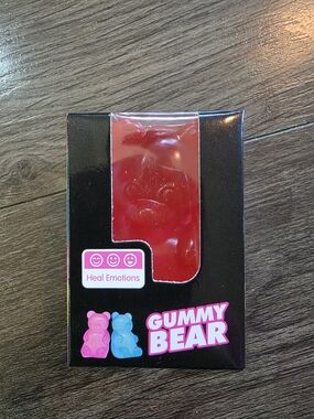 Gummy Bear Squishy Red Candy Figdet Sensory Toy.
